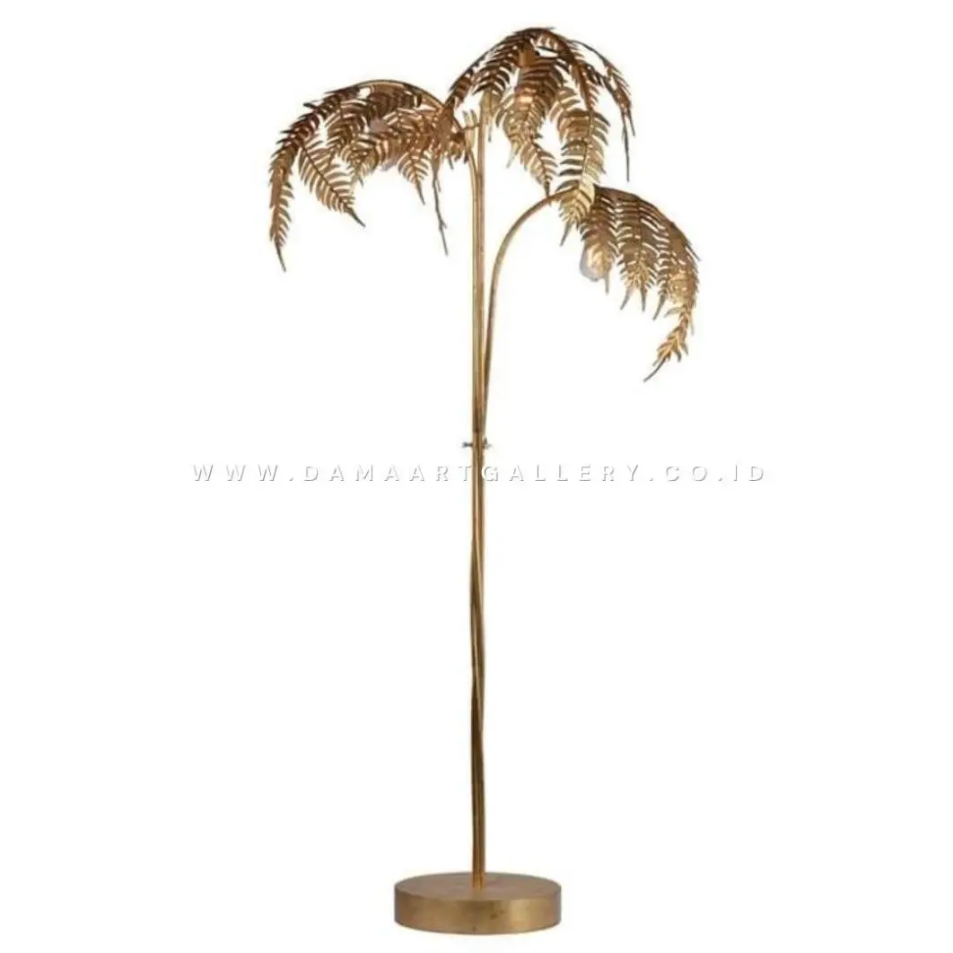 Lampu Standing Kuningan Unik